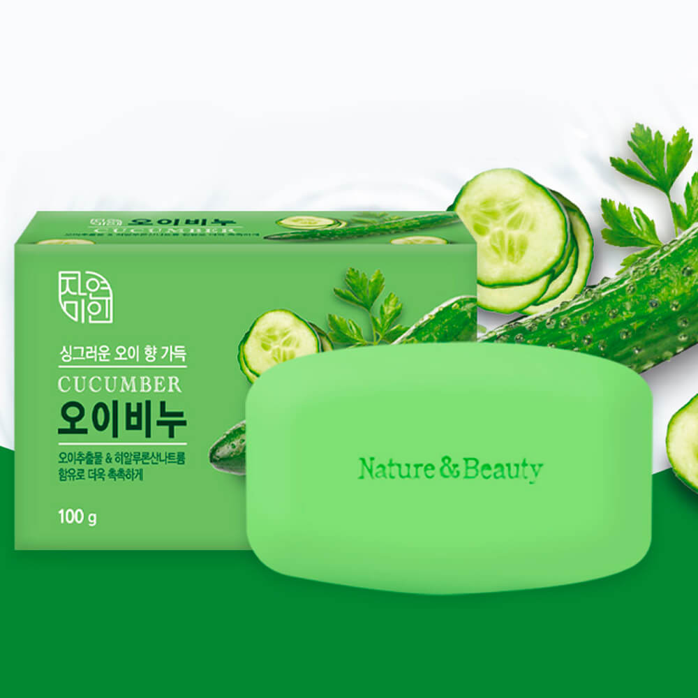 Огуречное мыло для умывания Mukunghwa Moisture Cucumber Soap
