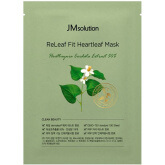 Успокаивающая маска с экстрактом хауттюйнии JMsolution Releaf Fit Heartleaf Mask