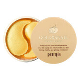 Гидрогелевые патчи для век с муцином улитки Petitfee Hydro Gel Eye Patch Gold & Snail
