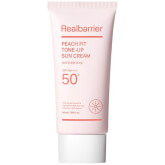 Солнцезащитный крем с персиковым подтоном Real Barrier Peach Fit Tone-Up Sun Cream SPF 50+ PA++++