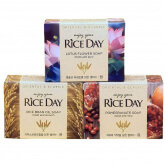 Парфюмированное туалетное мыло с маслом рисовых отрубей Lion Rice Day Soap