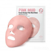 3D Маска-корсет с розовой глиной So'Natural Facial Design Pink Mud Mask