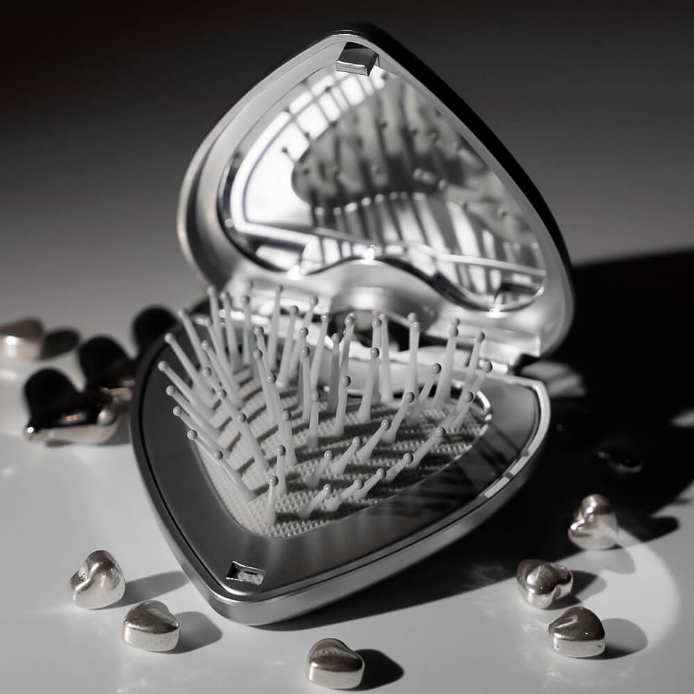 Складная расчёска-брелок Lador Heart Brush