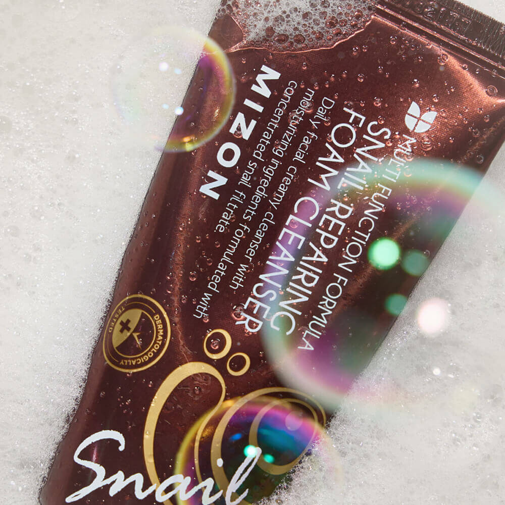 Пенка для умывания с фильтратом улитки Mizon Snail Repairing Foam Cleanser