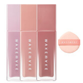 Жидкие румяна со спонжем WAKEMAKE Sheer Glow Liquid Blusher + Finger Puff Set