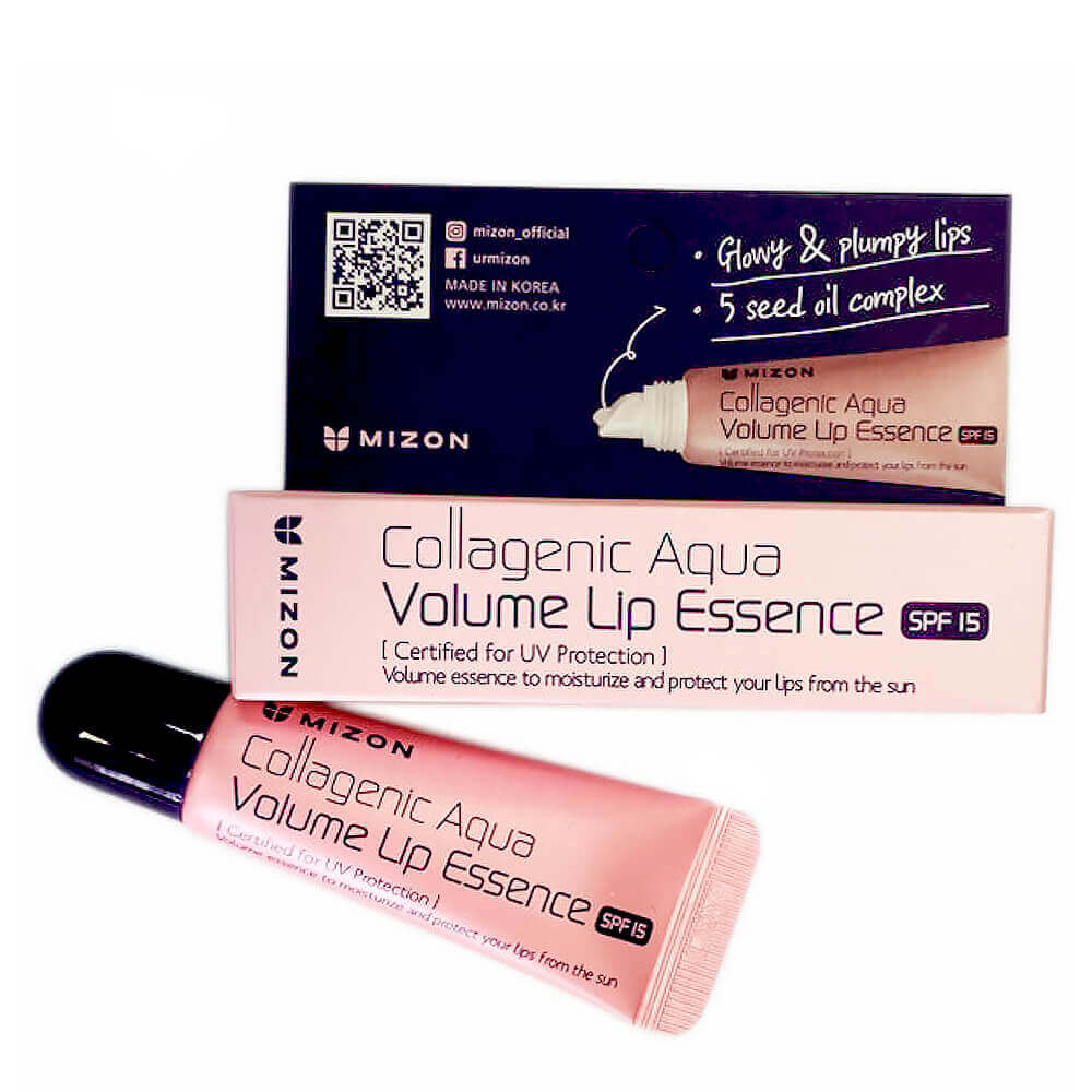 Коллагеновый бальзам для губ Mizon Collagenic Aqua Volume Lip Essence SPF15