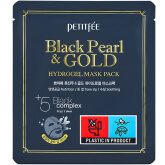 Гидрогелевая маска для лица с черным жемчугом Petitfee Black Pearl & Gold Hydrogel Mask Pack