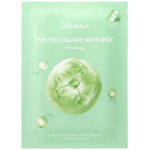 Успокаивающая маска с коллагеном JMsolution Pure Fish Collagen Green Mask Firming