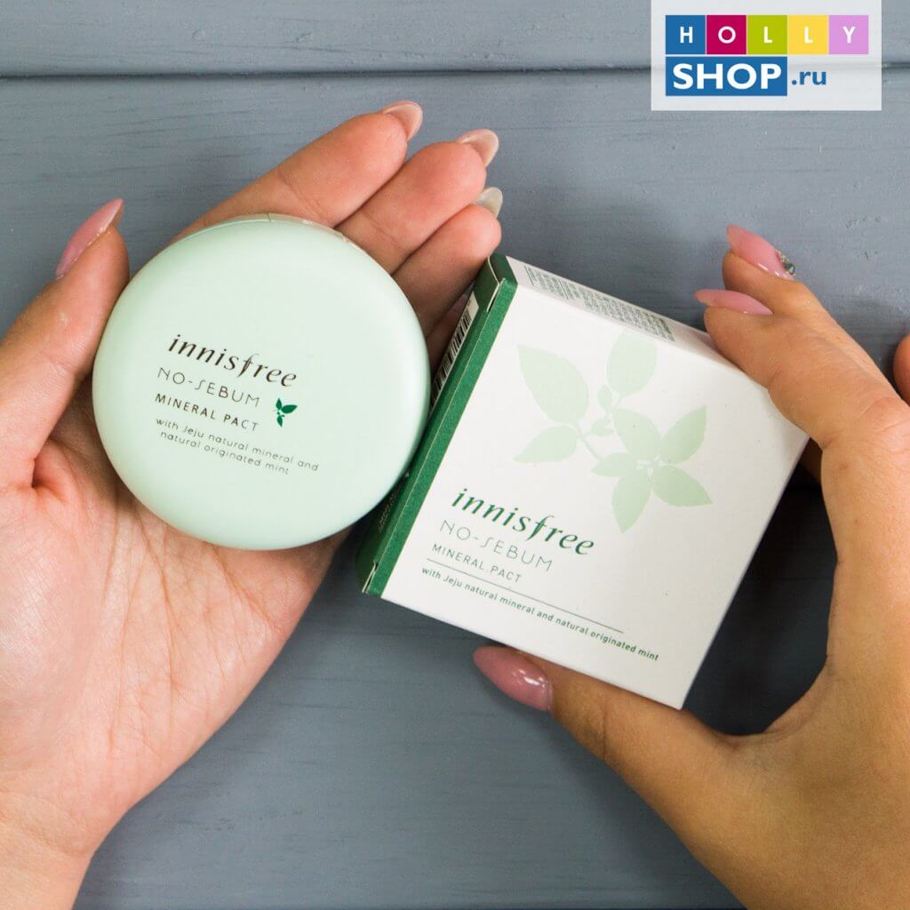 DSC00646.jpg Бесцветная минеральная матирующая компактная пудра Innisfree No Sebum Mineral Pact