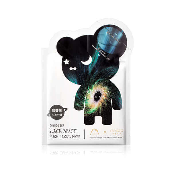 THE OOZOO Oozoo Bear Black Space Pore Caring Mask